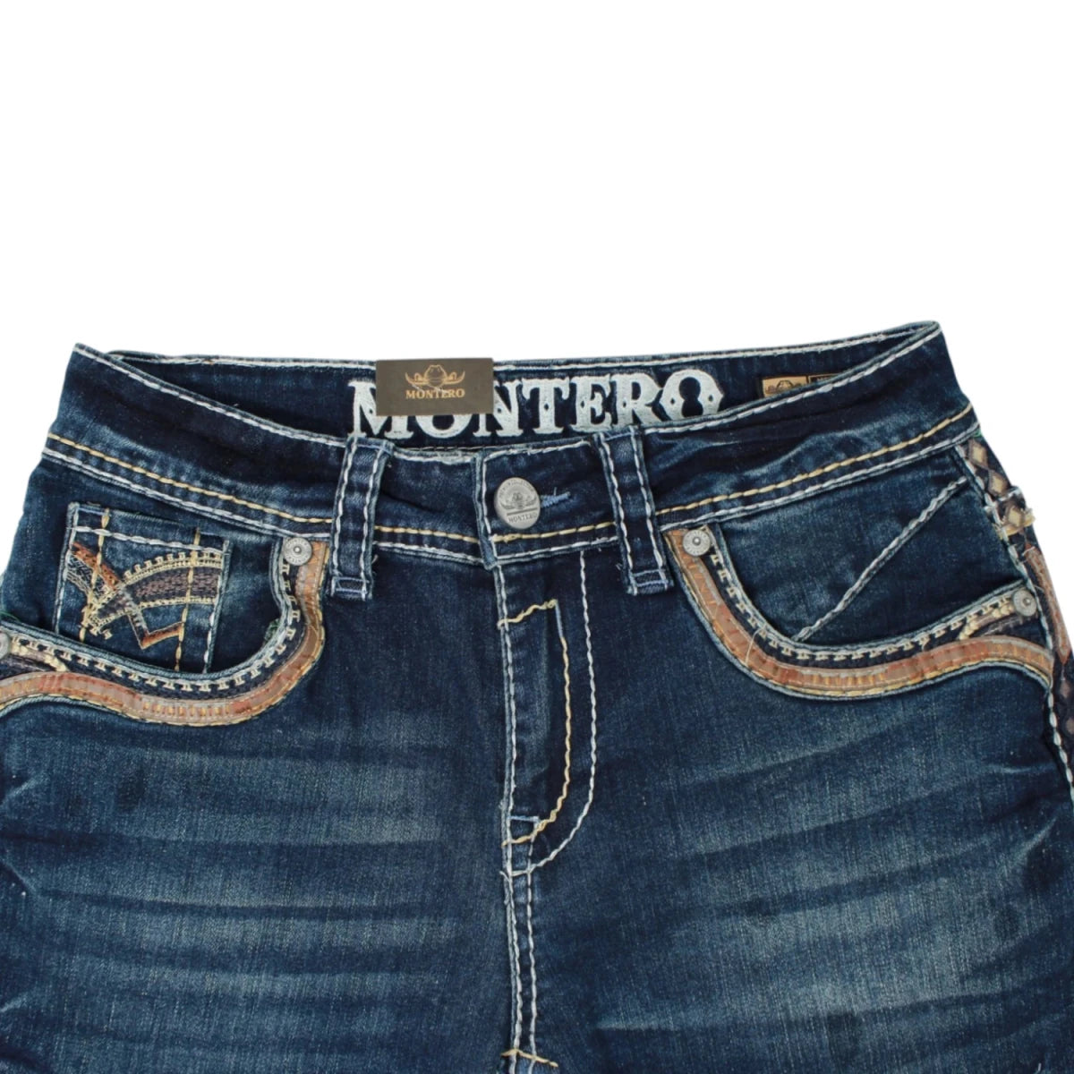 Montero Men's Blue Modern Boot Denim Jeans-MON 4679 - Montero