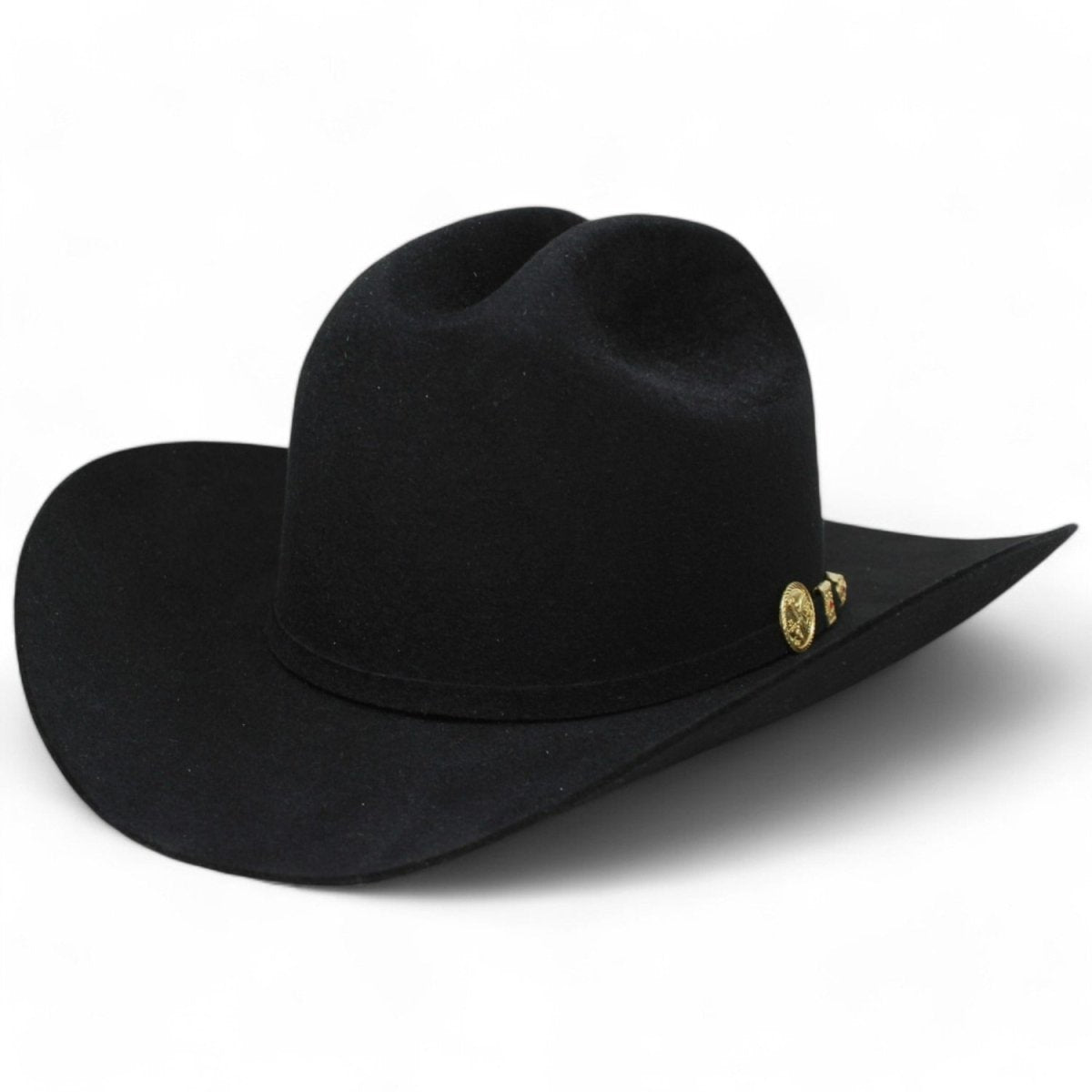 Morcon 200X Rabbit Fur Cowboy Hat Sinaloa Style - Black - Rodeo Durango