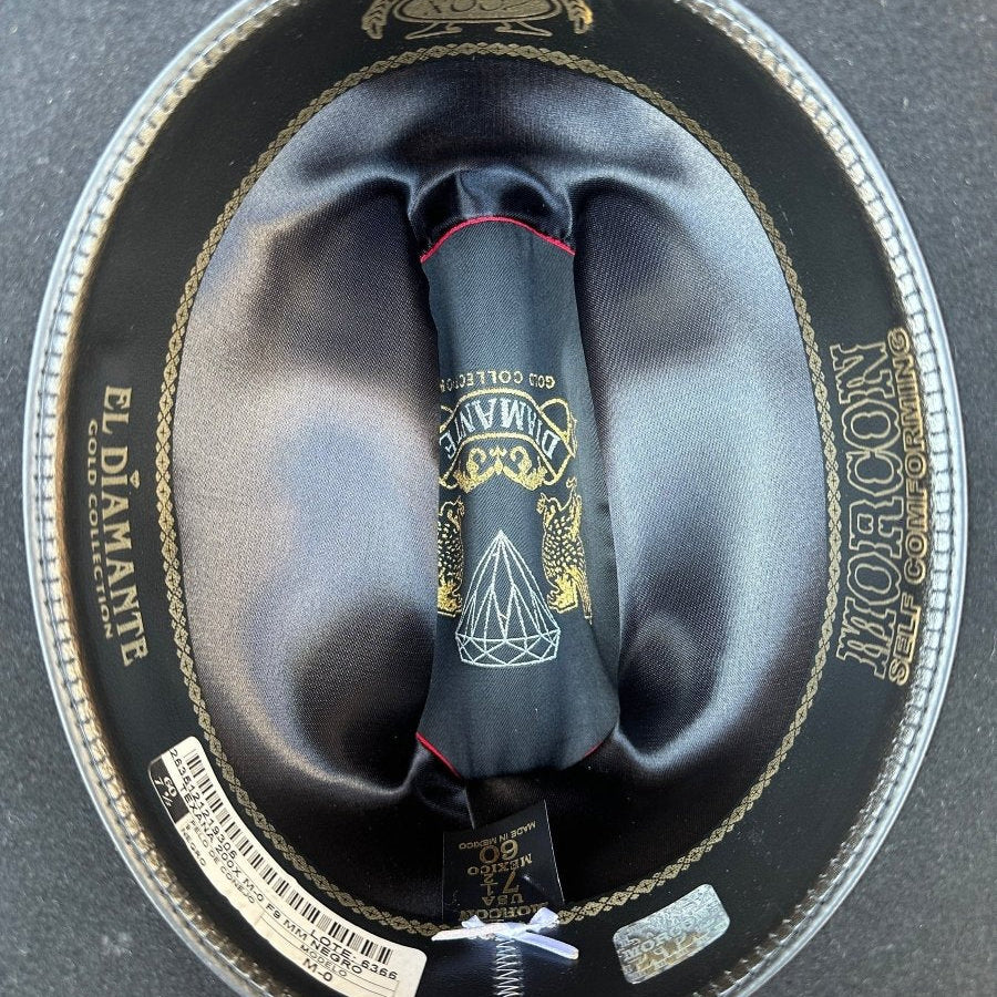 Morcon 200X Rabbit Fur Cowboy Hat Sinaloa Style - Black - Rodeo Durango