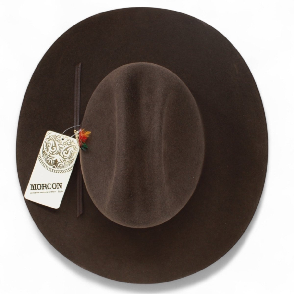 Morcon 20X Cowboy Felt Hat Sinaloa Style - Chocolate Brown - Rodeo Durango
