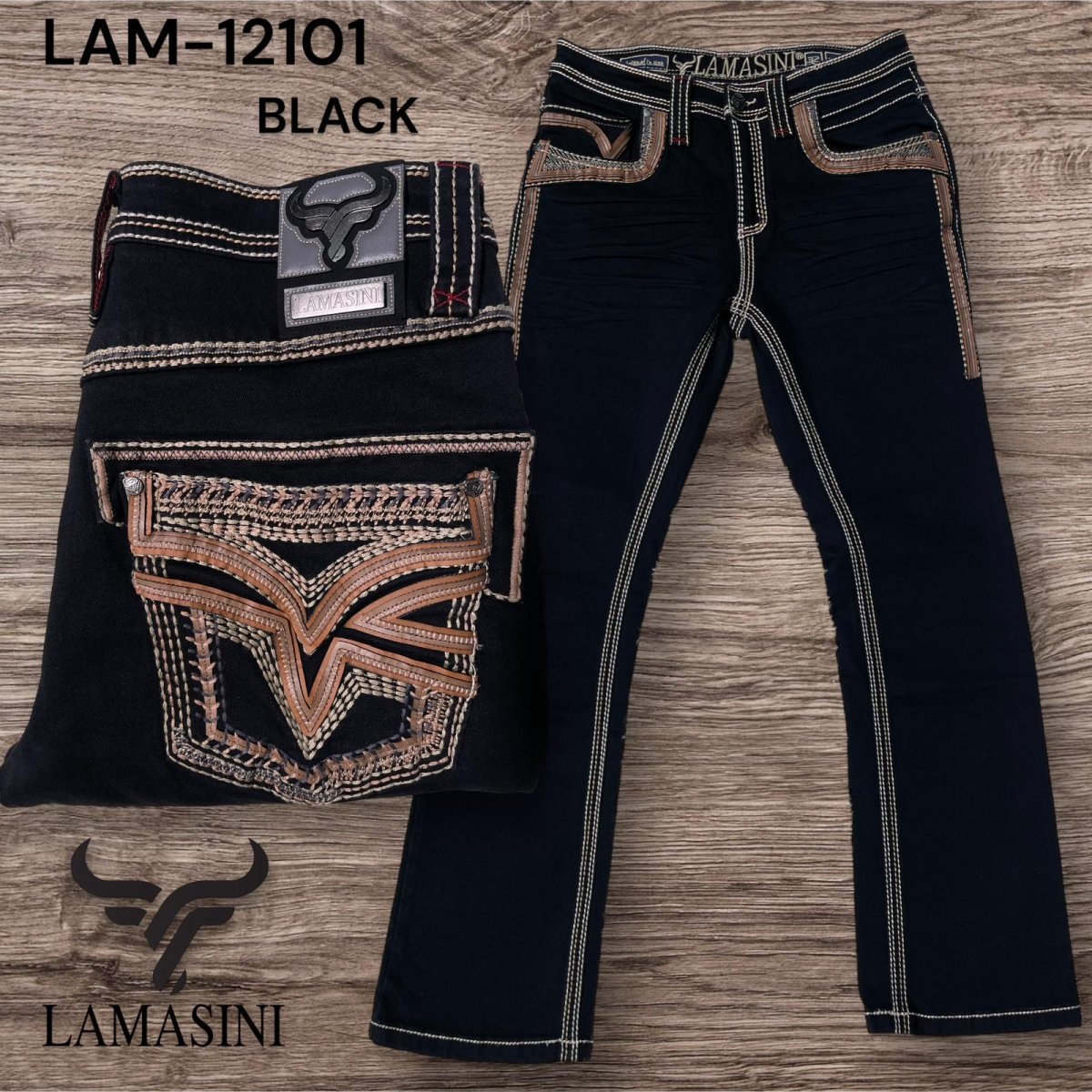 Pantalón Vaquero de Mezclilla LAM - 12101 - Lamasini