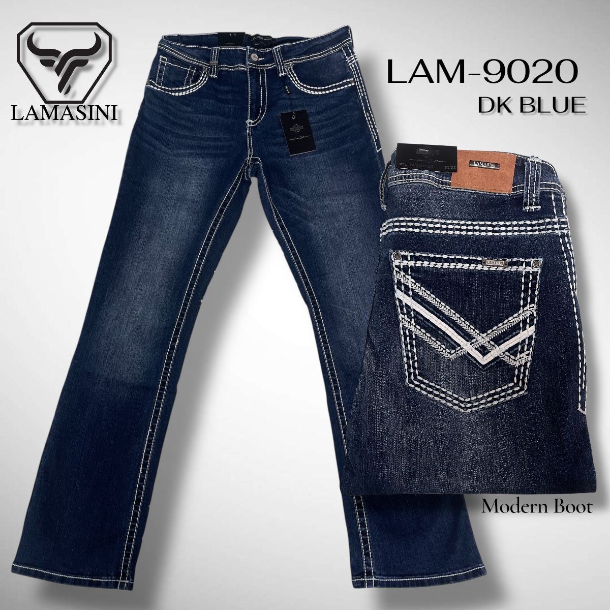 Pantalón Vaquero de Mezclilla LAM - 9020 - Lamasini
