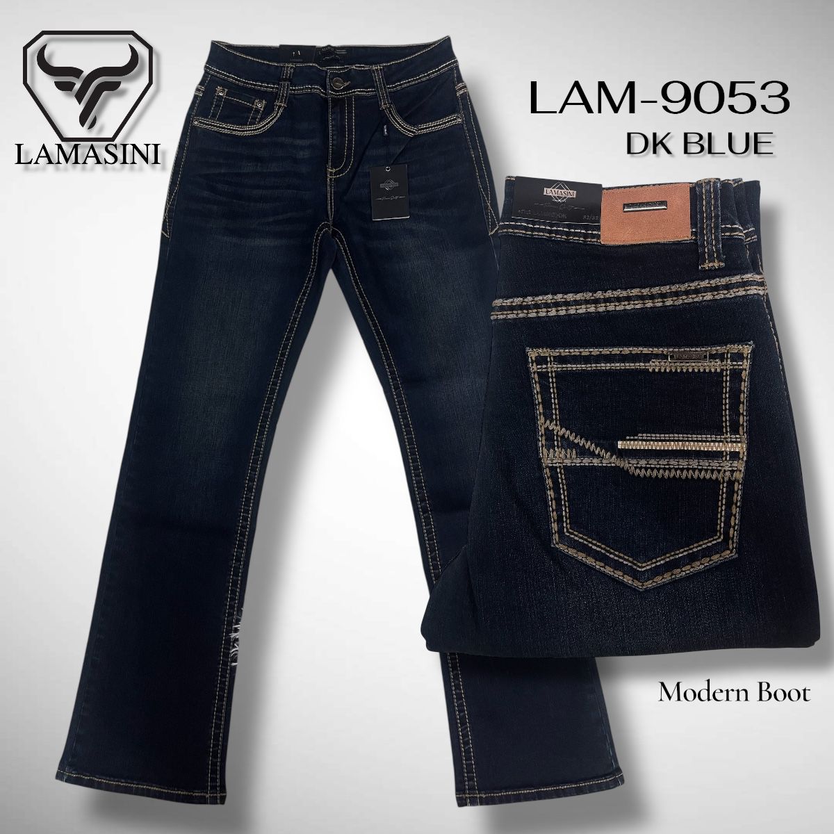 Pantalón Vaquero de Mezclilla LAM - 9053 - Lamasini