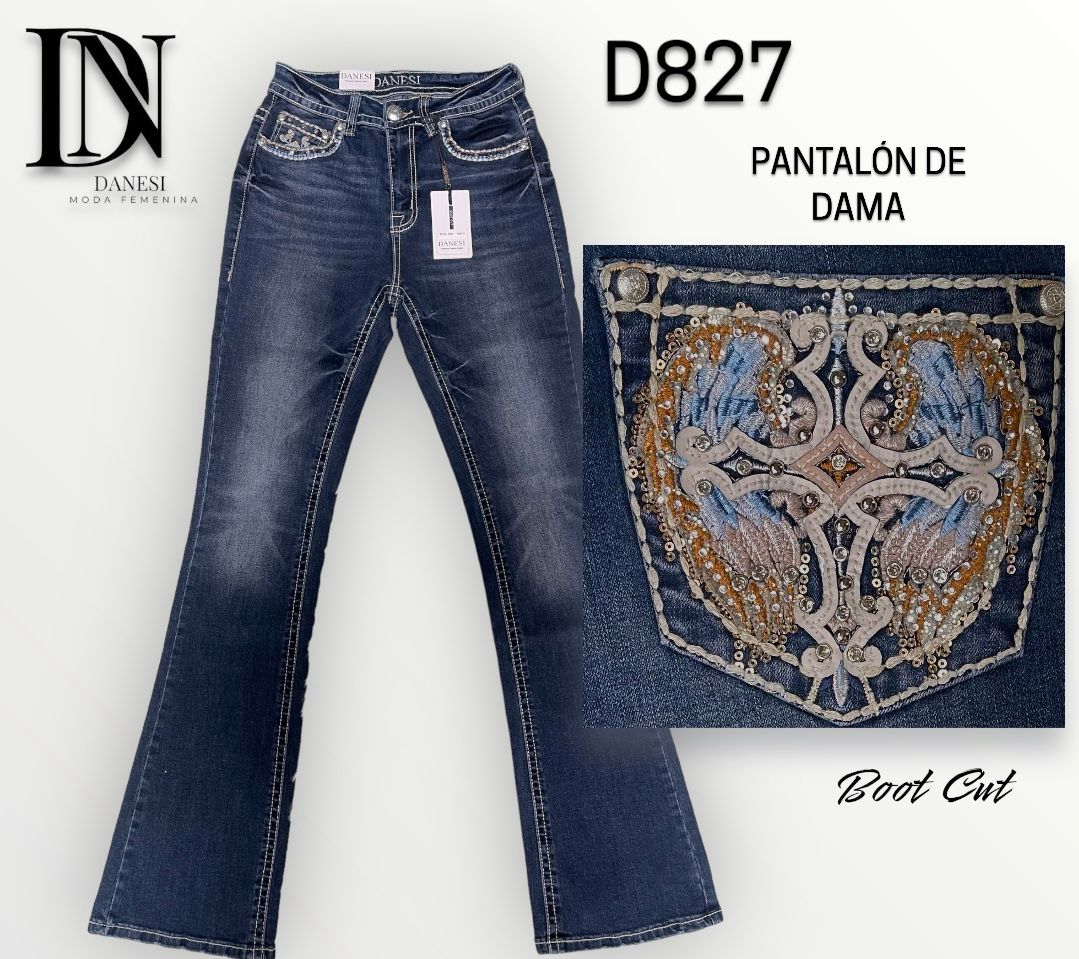 Pantalón Vaquero de Mezclilla Stretch DAN - D827 - Danesi Jeans