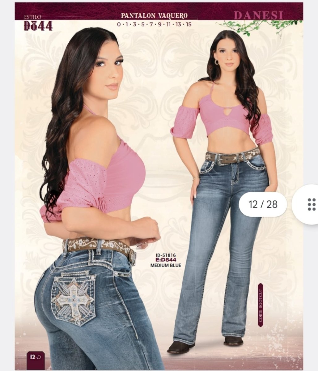 Pantalón Vaquero de Mezclilla Stretch DANESI - Danesi Jeans