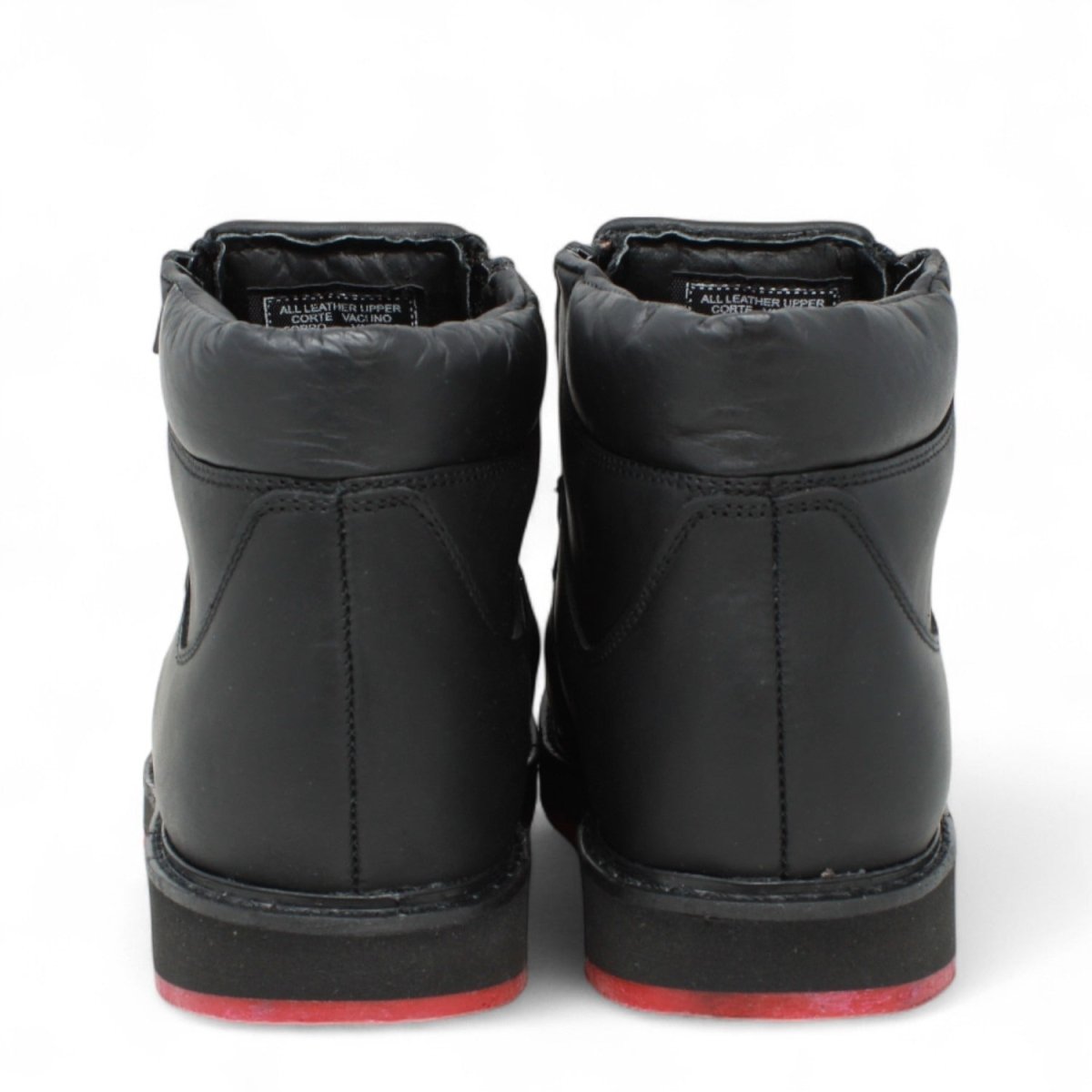 Petatillo Leather Square Toe Double Density Work Shoes with Double Zipper - La Carreta