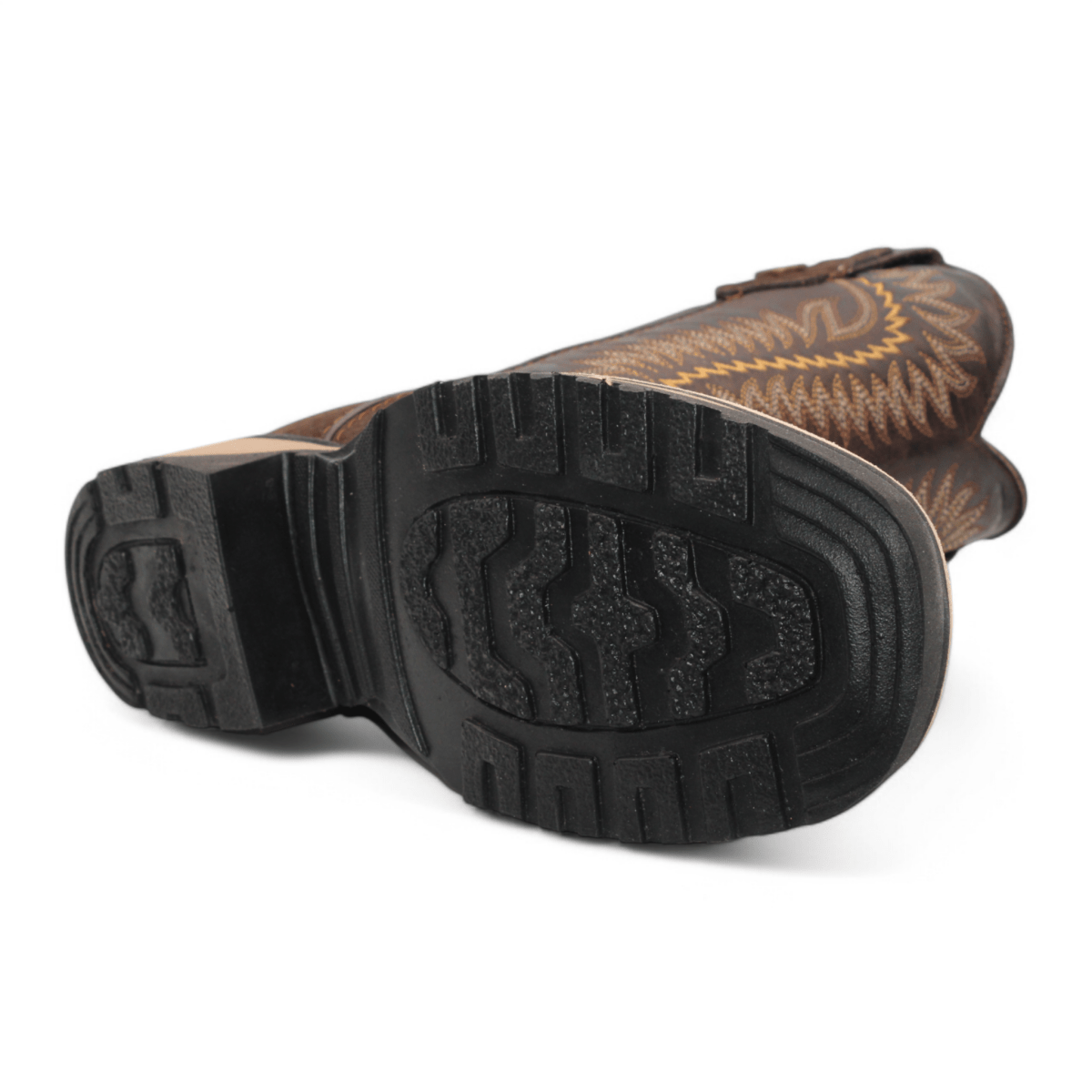 Python Print Square Toe Boots - Chocolate - Hooch Boots