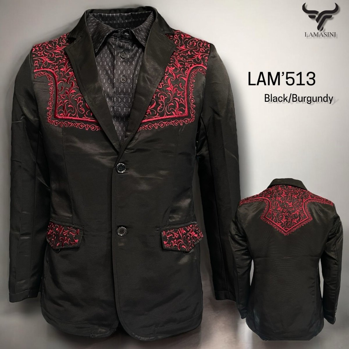Saco Vaquero para Hombre Lamasini - 513 Negro - Lamasini