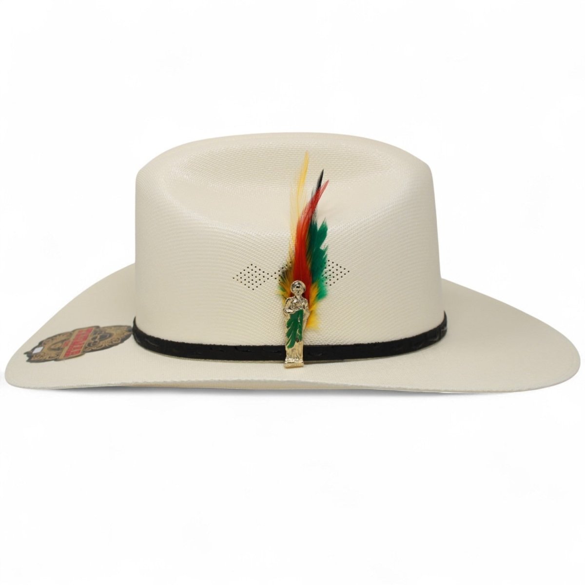 Sombrero 1000X San Judas Estilo Sinaloa con Plumas Turmar - CaballoBronco.com