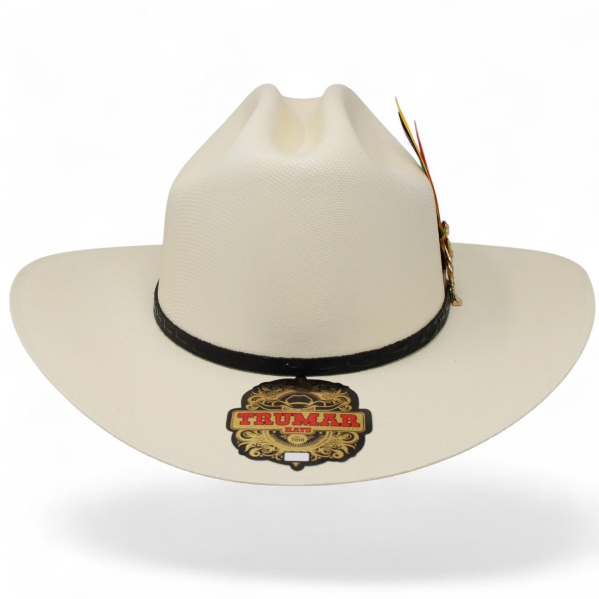 Sombrero 1000X San Judas Estilo Sinaloa con Plumas Turmar - CaballoBronco.com