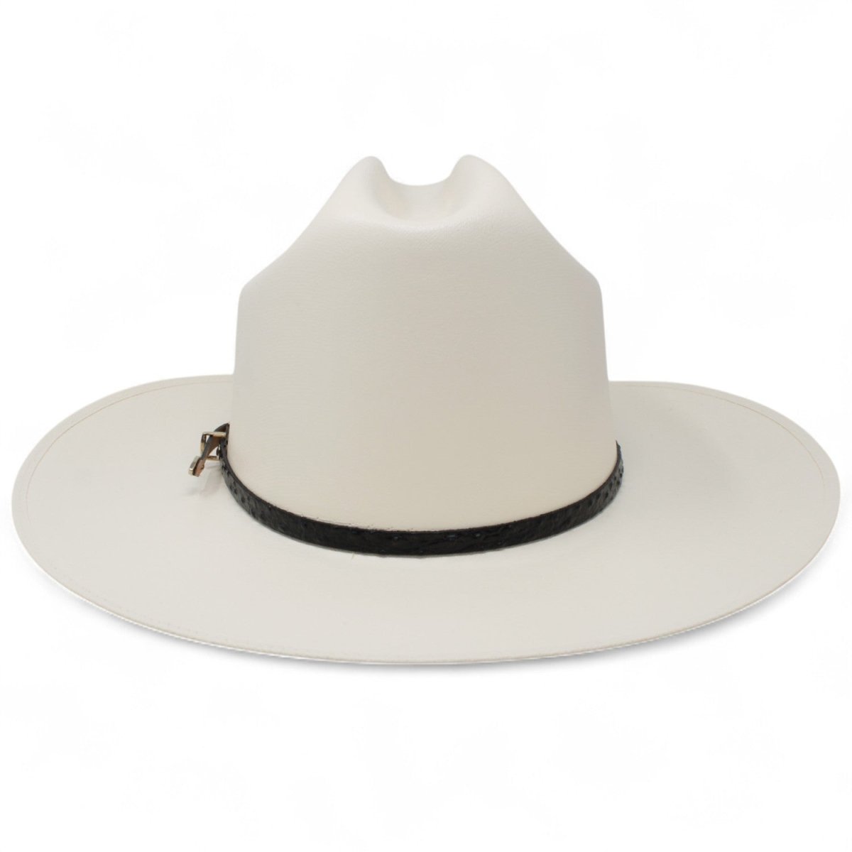 Sombrero 100X San Judas Estilo Sinaloa con Plumas - White Diamonds Boots