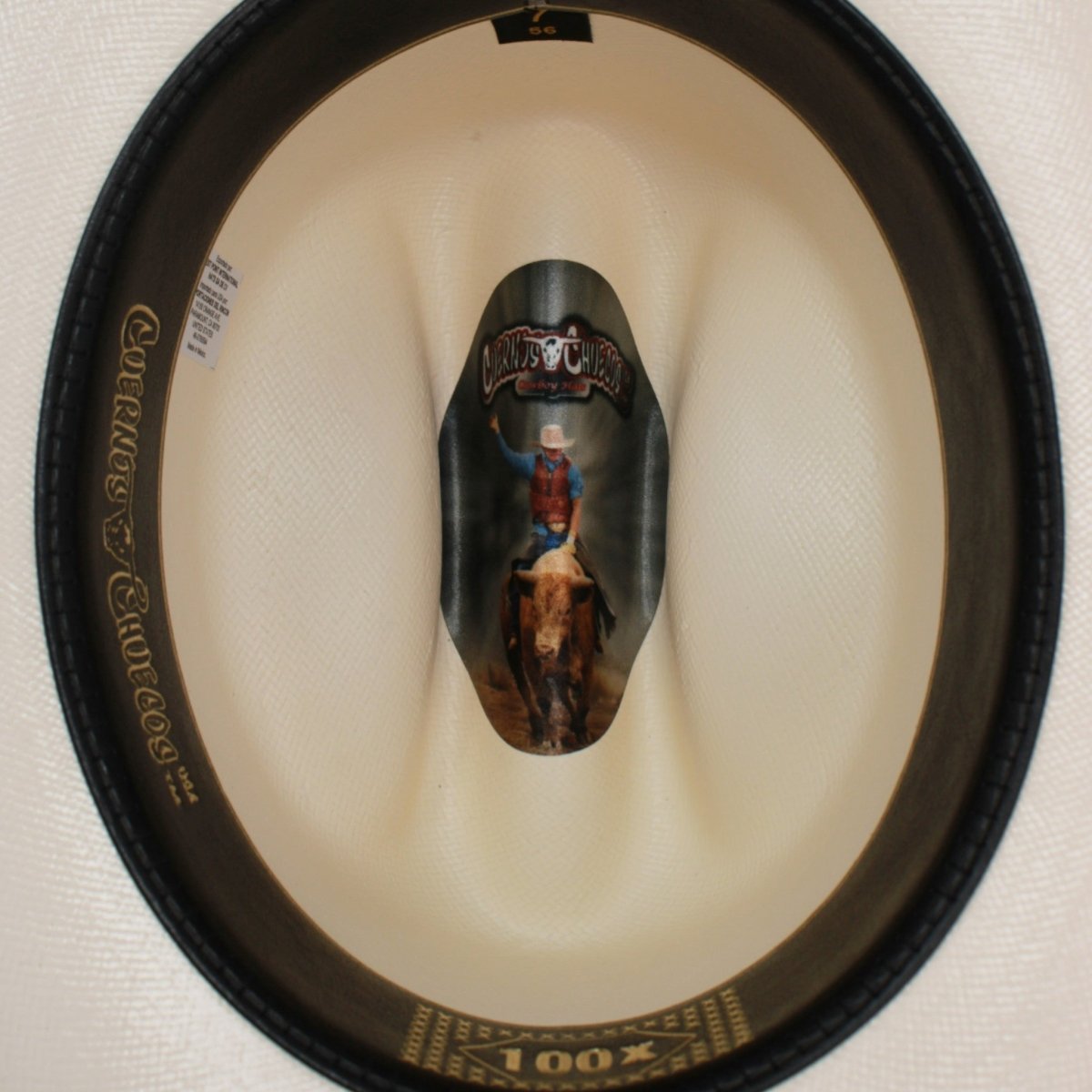 Sombrero Cuernos Chuecos 100X Horma Sinaloa de 3 1/2" - Cuernos Chuecos