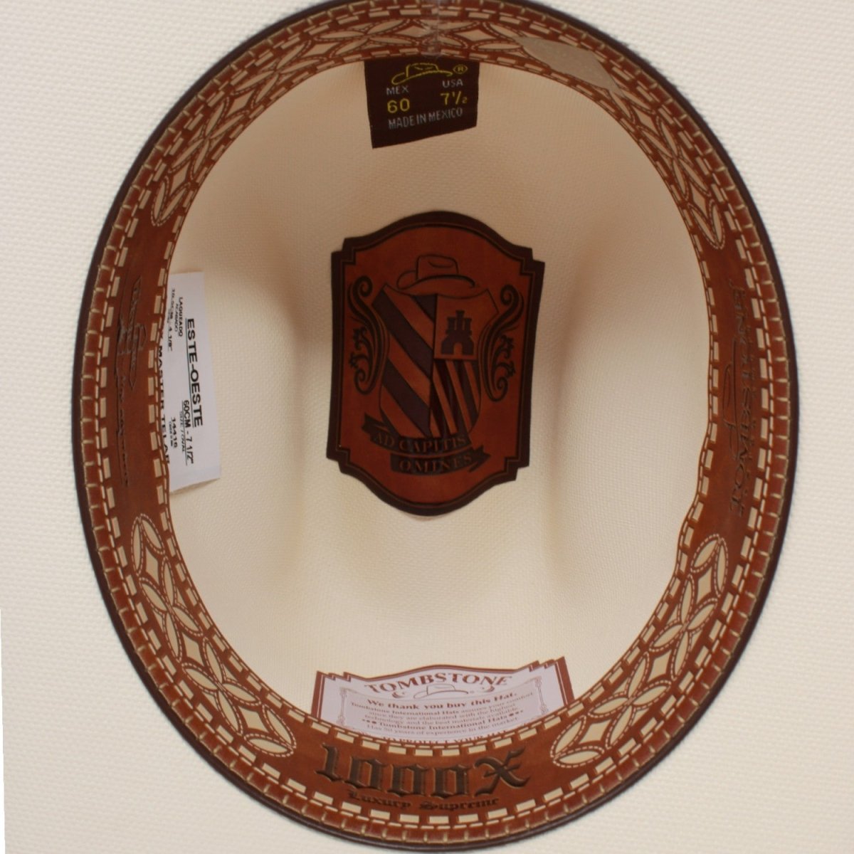 Sombrero Tombstone 1,000X Horma Este Oeste - Tombstone