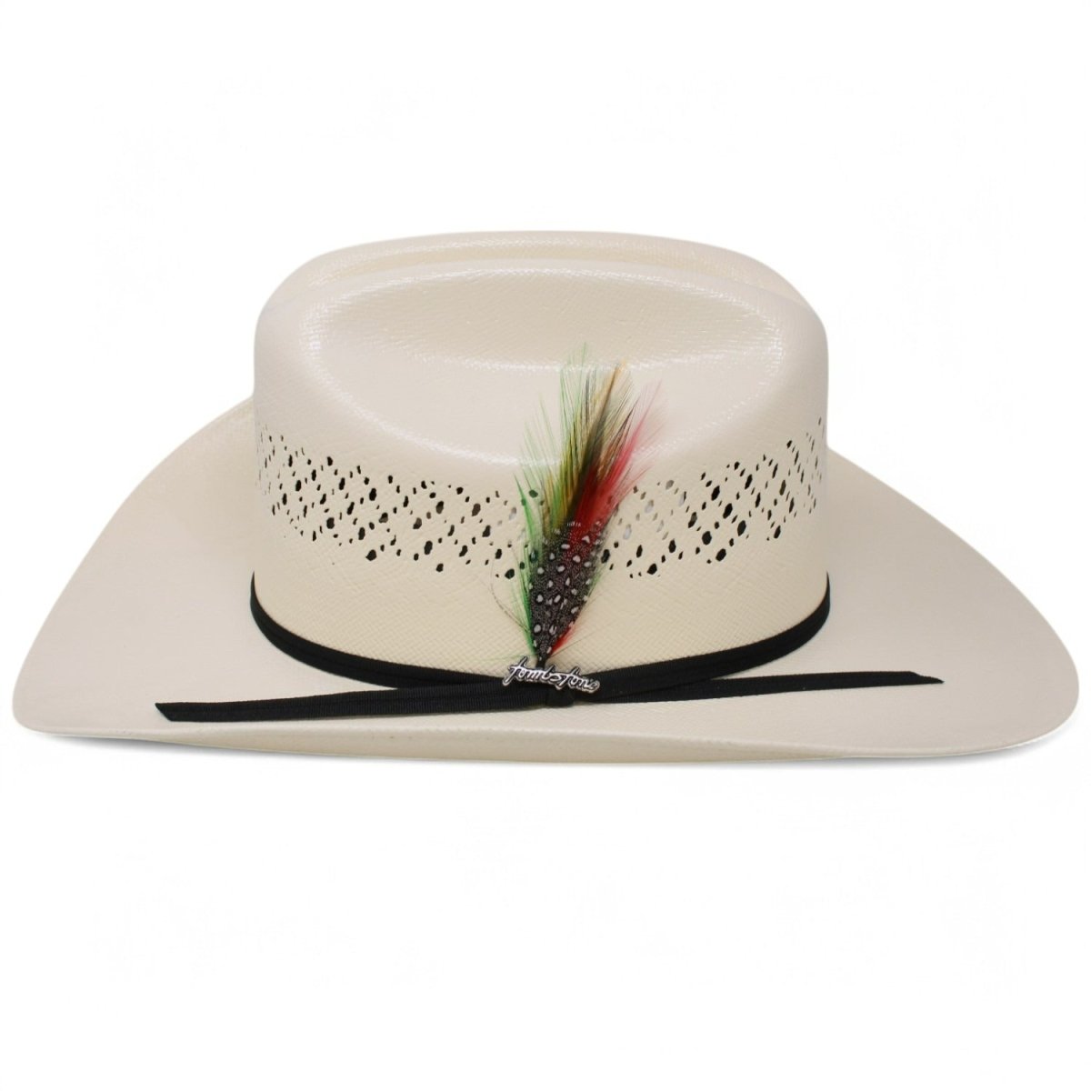 Sombrero Tombstone 100X Estilo Sinaloa con Plumas - Tombstone