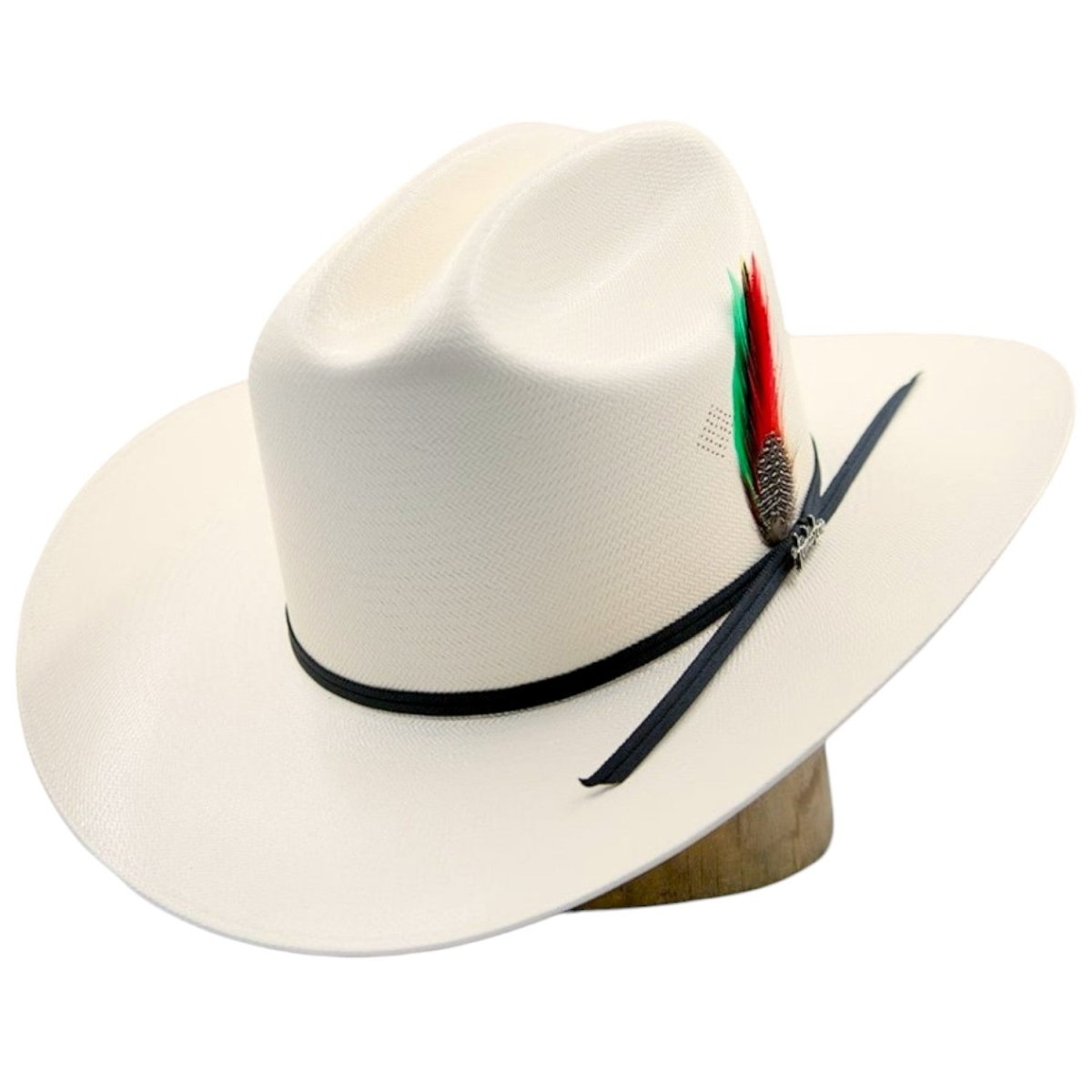 Sombrero Tombstone 100X Horma Sinaloa con Plumas Ala 3 1/2" - Tombstone