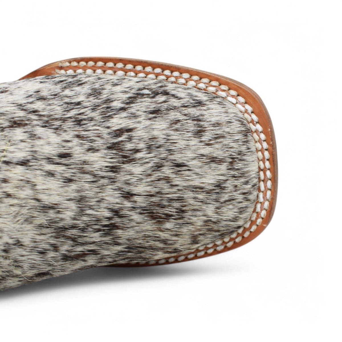 Tanner Mark Kids Leather Square Toe Boots Cow Hair Brown - Tanner Mark Boots