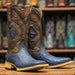 Tanner Mark Men's Genuine Caiman Belly Square Toe Boots Savage Blue - Tanner Mark Boots