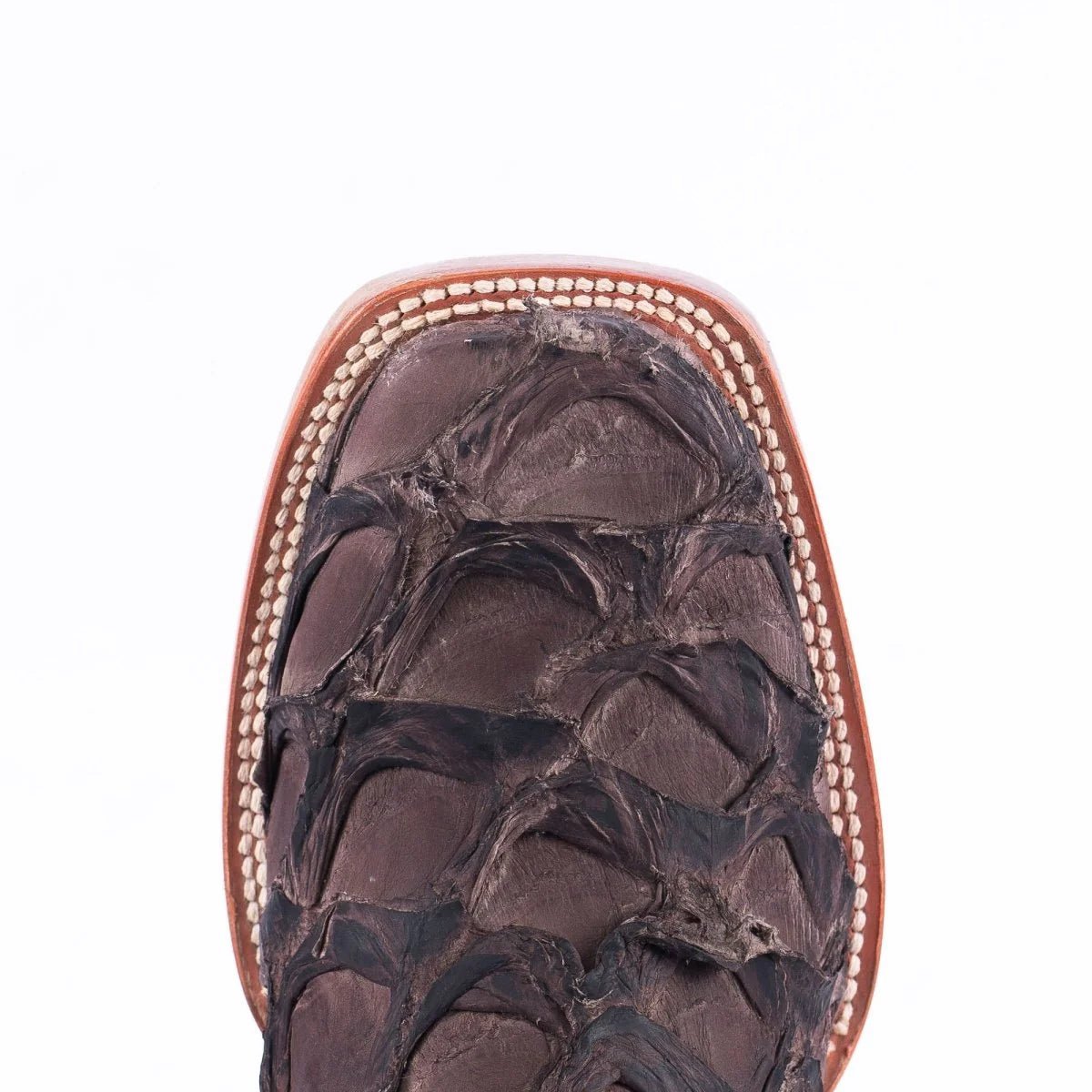 Tanner Mark Men's Genuine Monster Fish Square Toe Boots Tobacco TMX201324 - Tanner Mark Boots