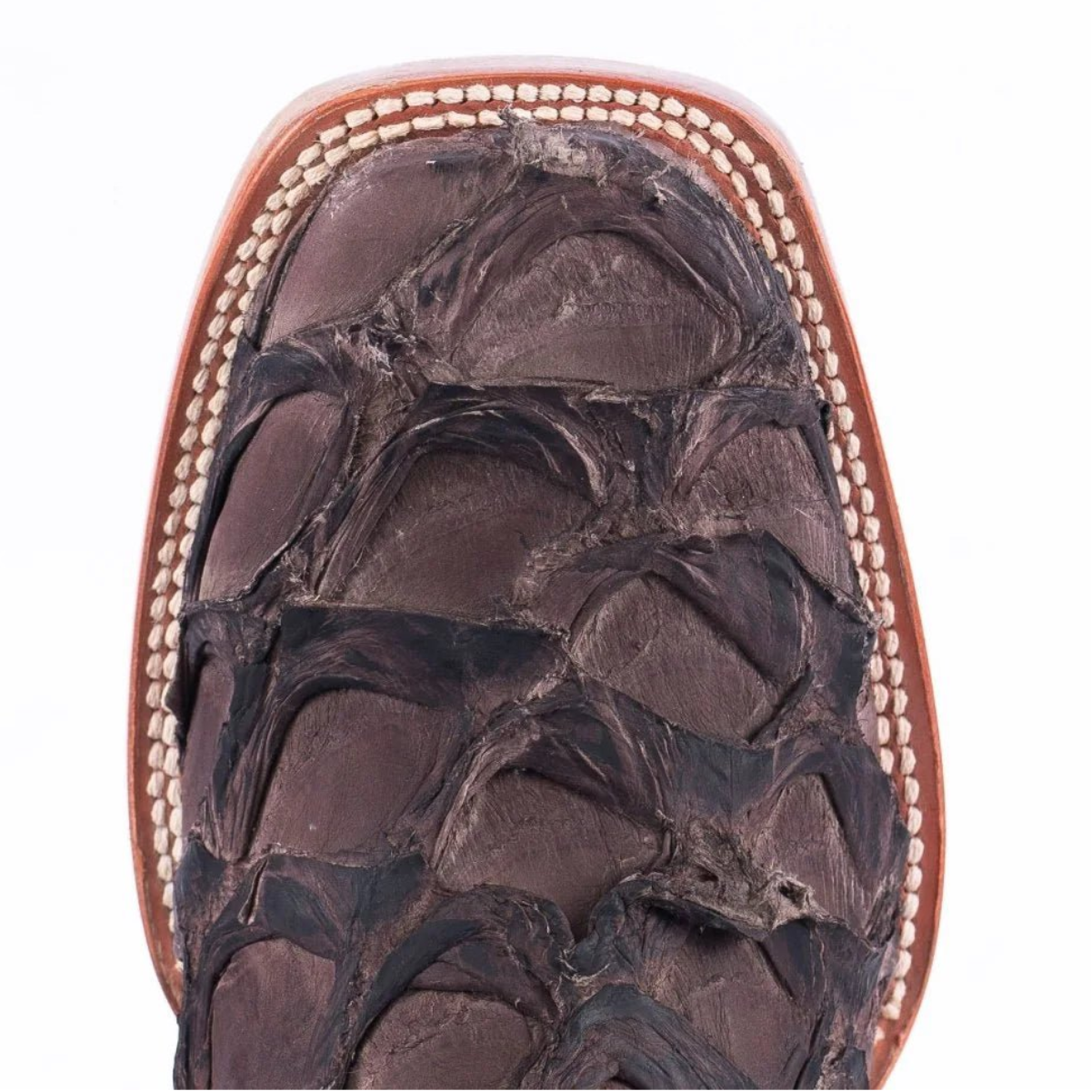 Tanner Mark Men's Genuine Monster Fish Square Toe Boots Tobacco TMX201324 - Tanner Mark Boots