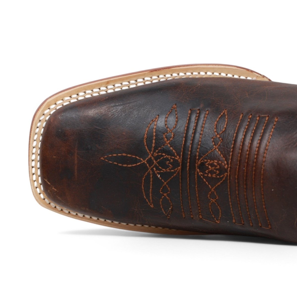 Tanner Mark Men's Pampa Square Toe Leather Boots Mocha Brown - Tanner Mark Boots