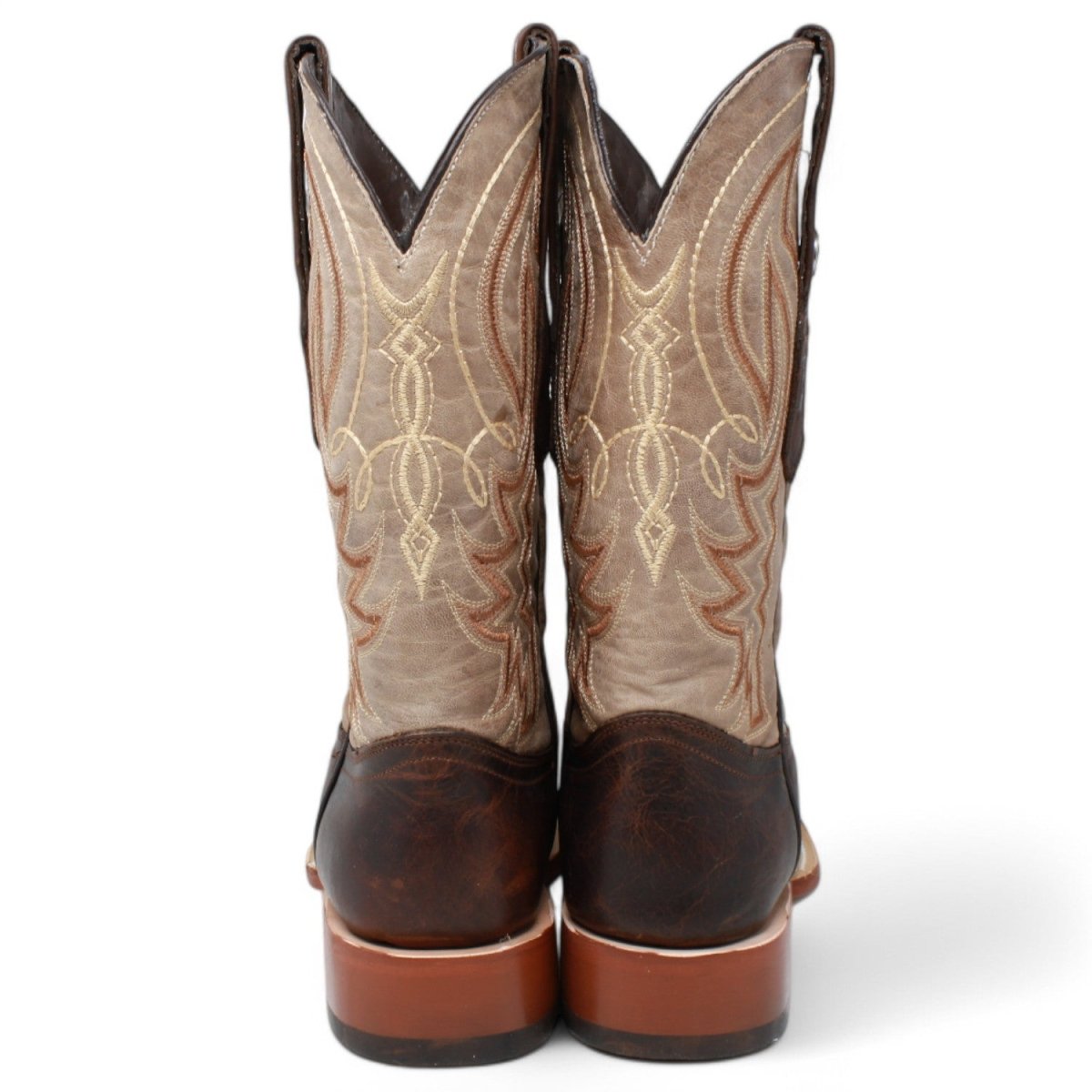 Tanner Mark Men's Pampa Square Toe Leather Boots Mocha Brown - Tanner Mark Boots