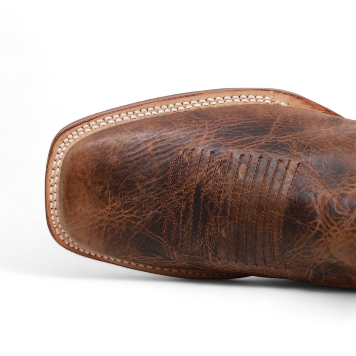 Tanner Mark Men's Woodrow Square Toe Leather Boots Mocha Brown - Tanner Mark Boots