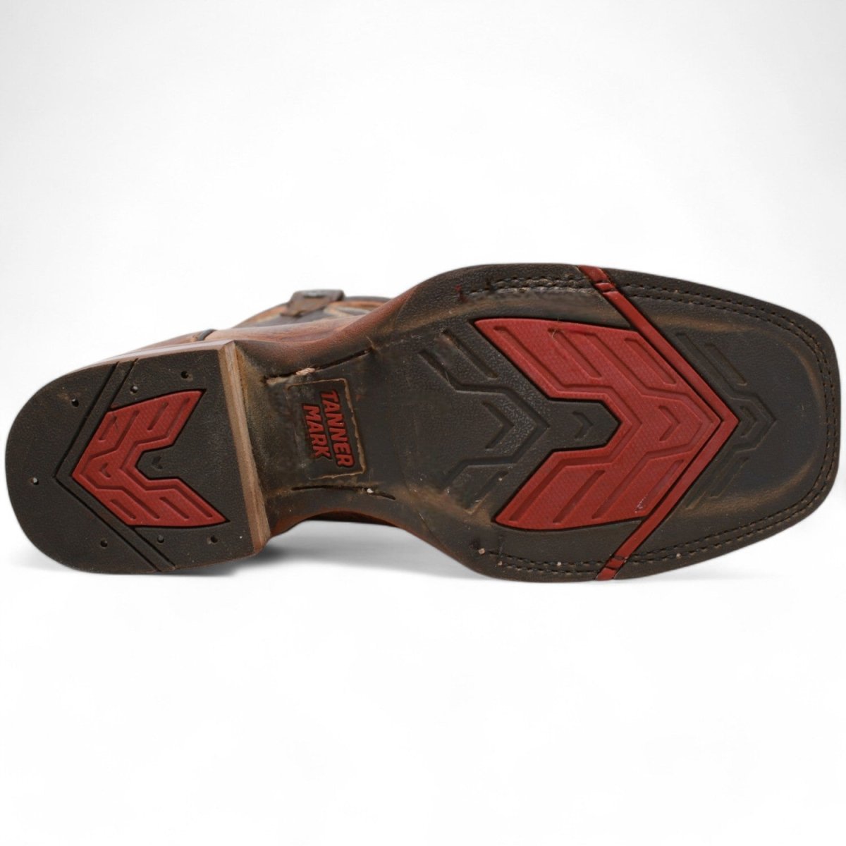 Tanner Mark Men's Woodrow Square Toe Leather Boots Mocha Brown - Tanner Mark Boots