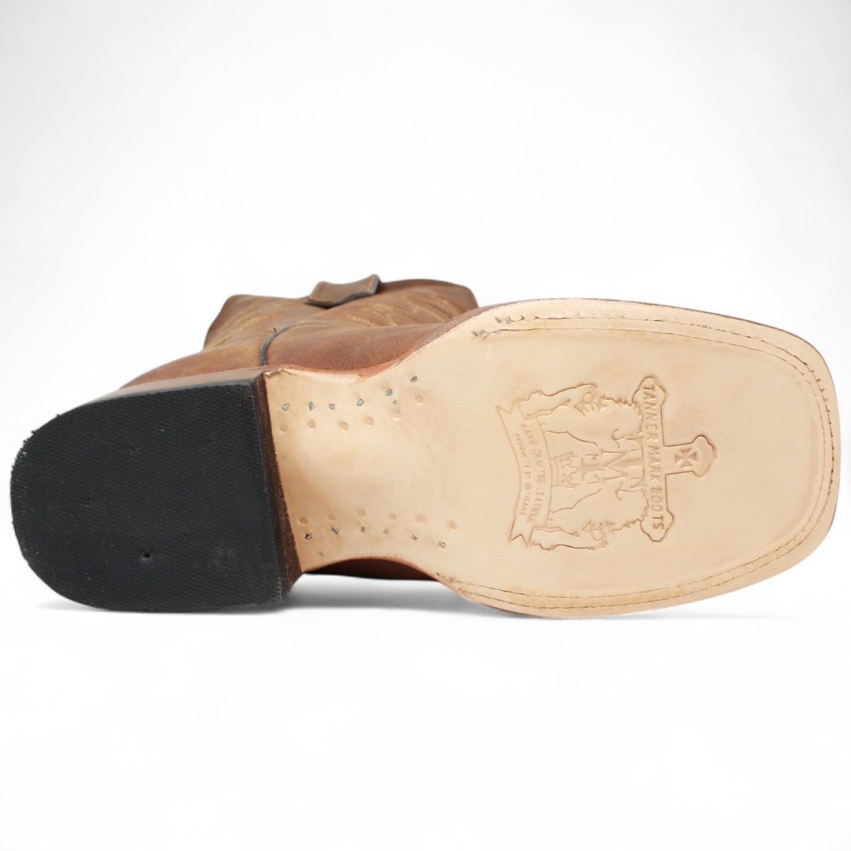 Tanner Mark Women's Blaze Leather Square Toe Boots Cognac - Tanner Mark Boots