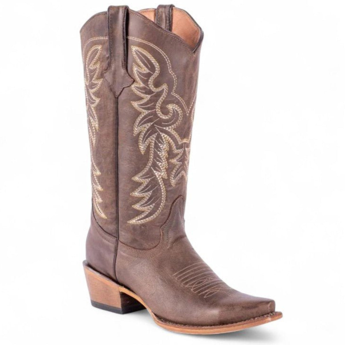 Tanner Mark Women's Classic Calf Snip Toe Leather Boots Brown - Tanner Mark Boots