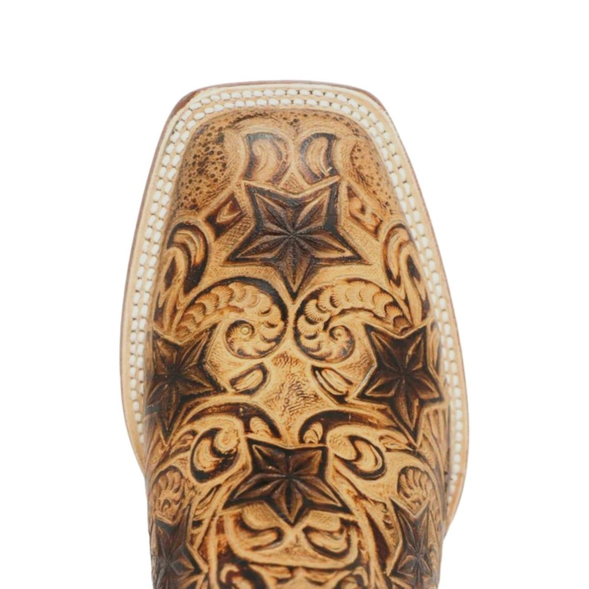 Tanner Mark Women's Dirt Road Diva Hand Tooled Square Toe Leather Boots Orix TML207087 - Tanner Mark Boots