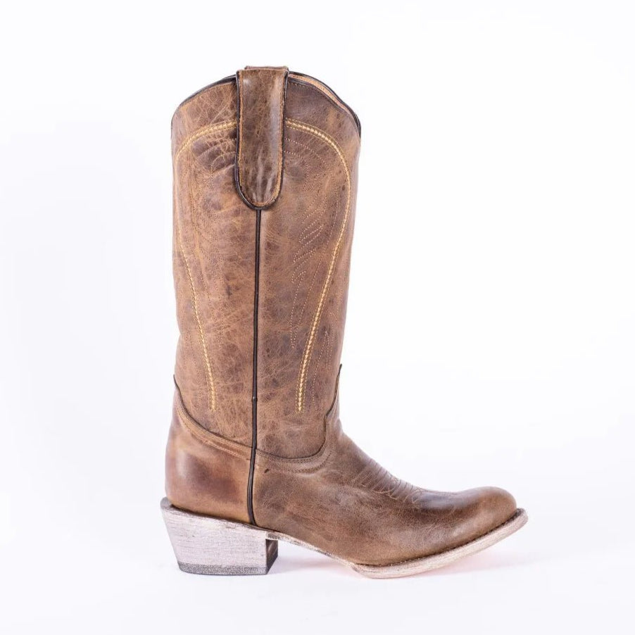 Tanner Mark Women's Savage Leather Round Toe Boots Brown - Tanner Mark Boots