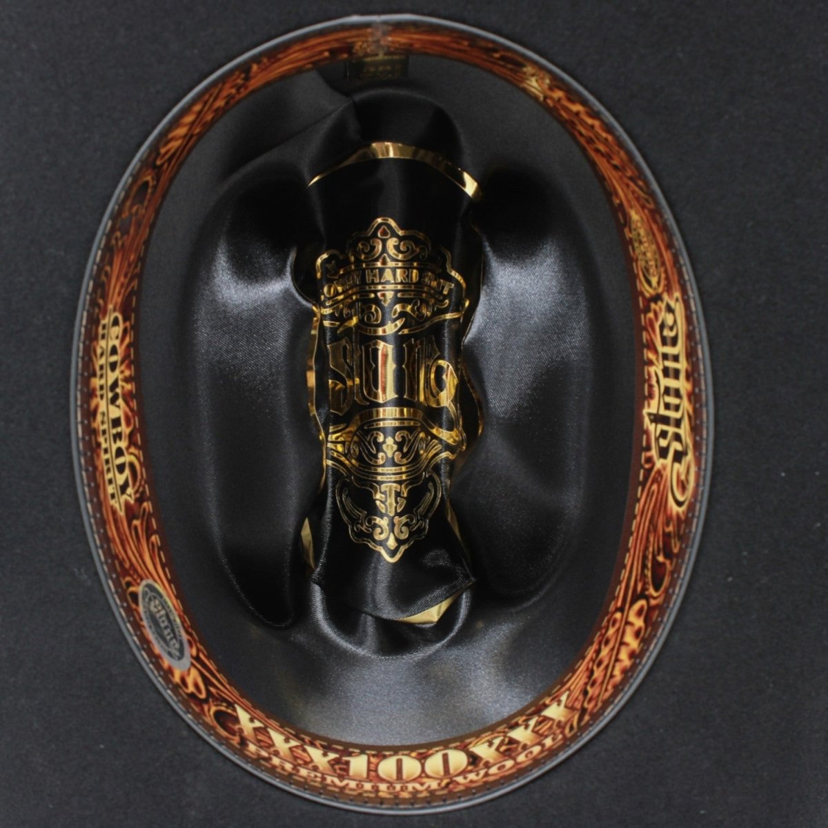 Texana 100X Estilo El Fantasma Color Negro con Plumas - Tombstone