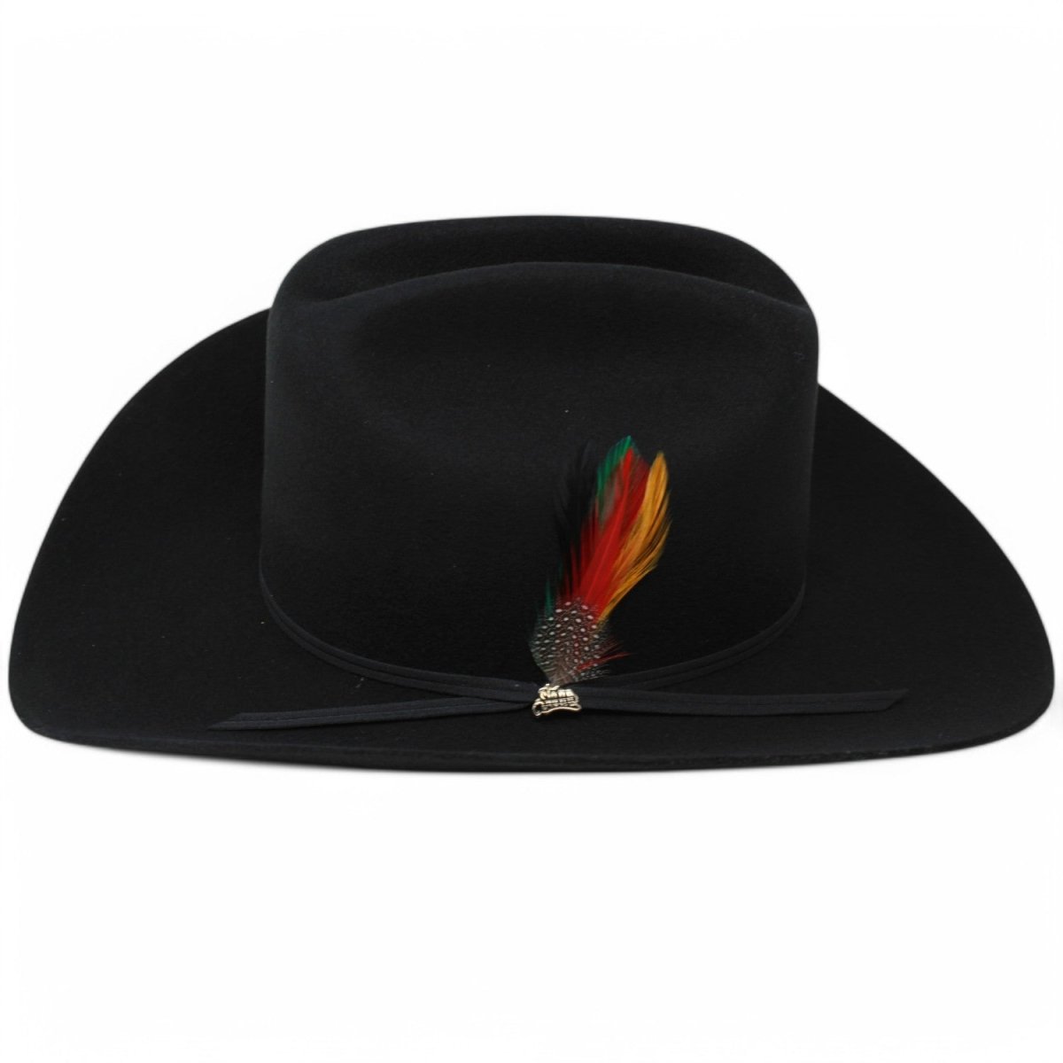 Texana 100X Estilo El Fantasma Color Negro con Plumas - Tombstone