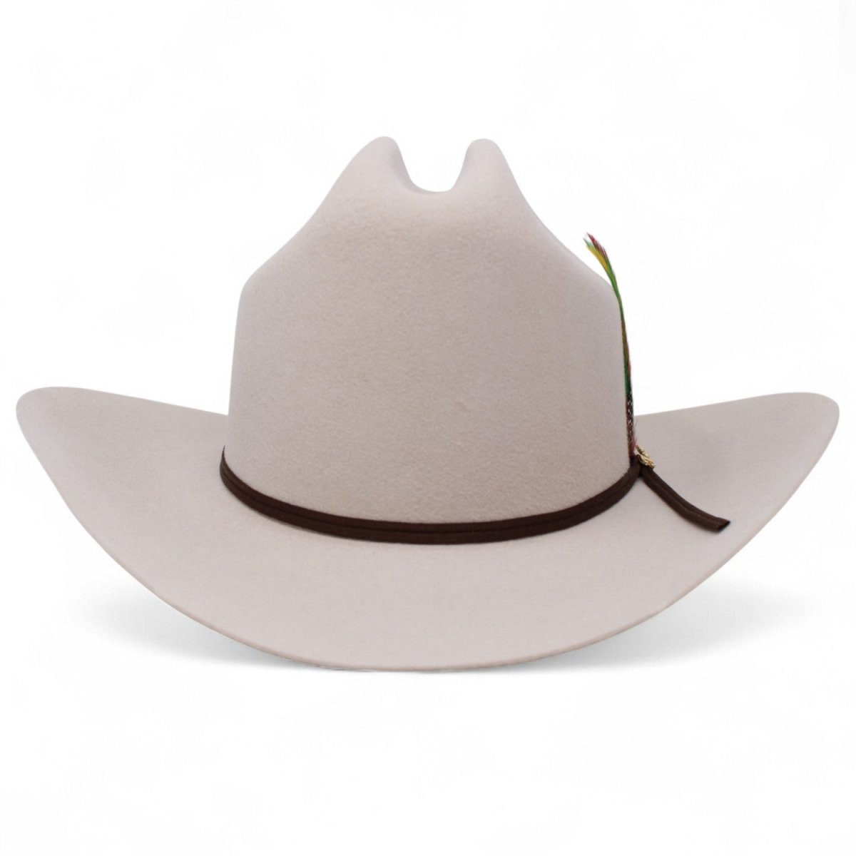 Texana Morcon 20X Estilo Sinaloa con Plumas Beige - Rodeo Durango