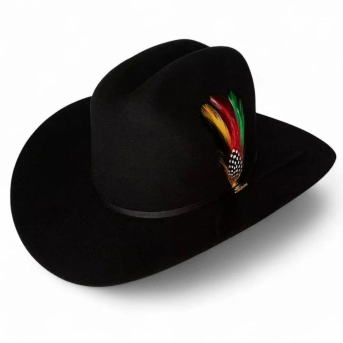 Morcon 200X Rabbit Fur Cowboy Hat Sinaloa Style - Black