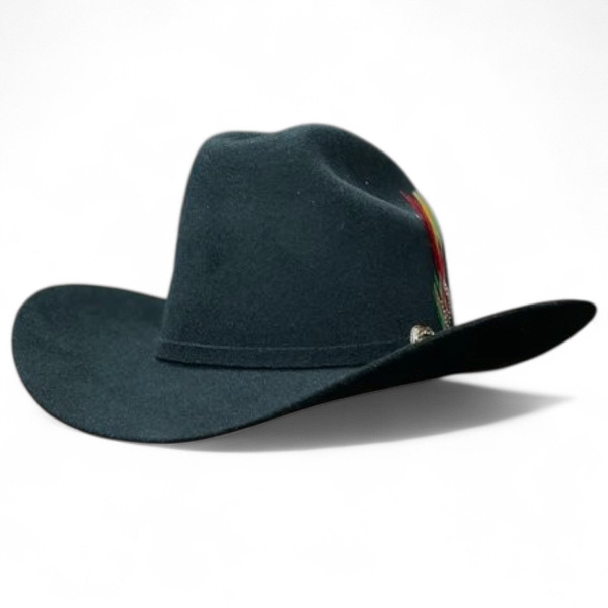 Texana Tombstone Horma Marlboro 20X con Plumas Color Negro - Tombstone