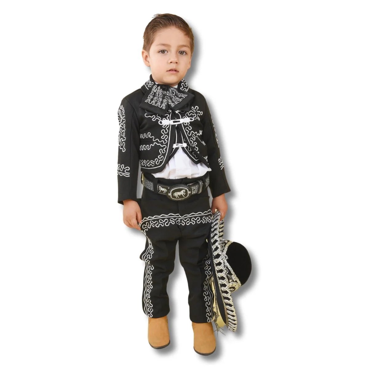 Traje Charro para Niño (TODO INCLUIDO) Negro Plata imp-72312 - Impormexico