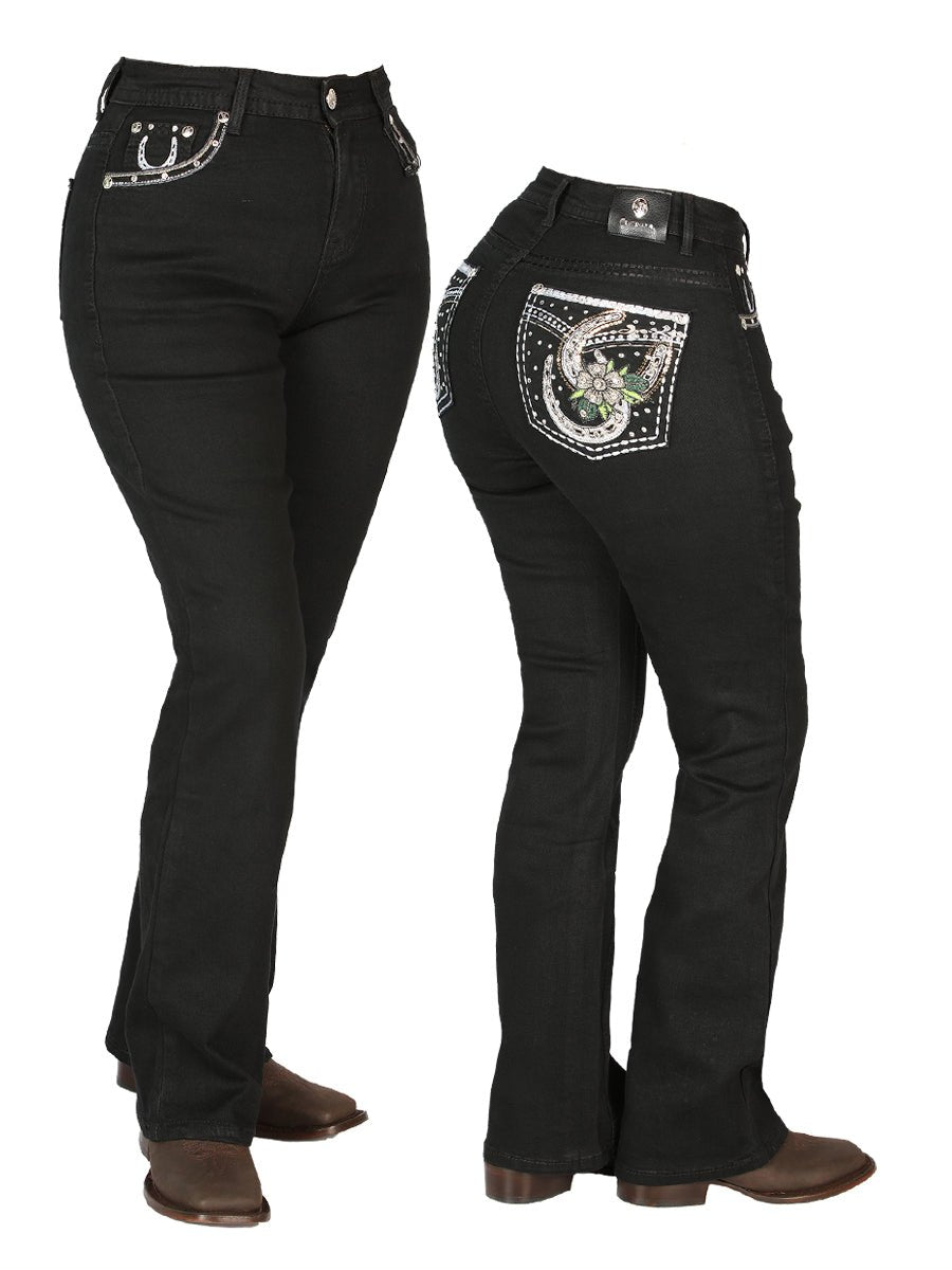Womens Black Centenario Jeans 44956 - Diana Zapateria Inc