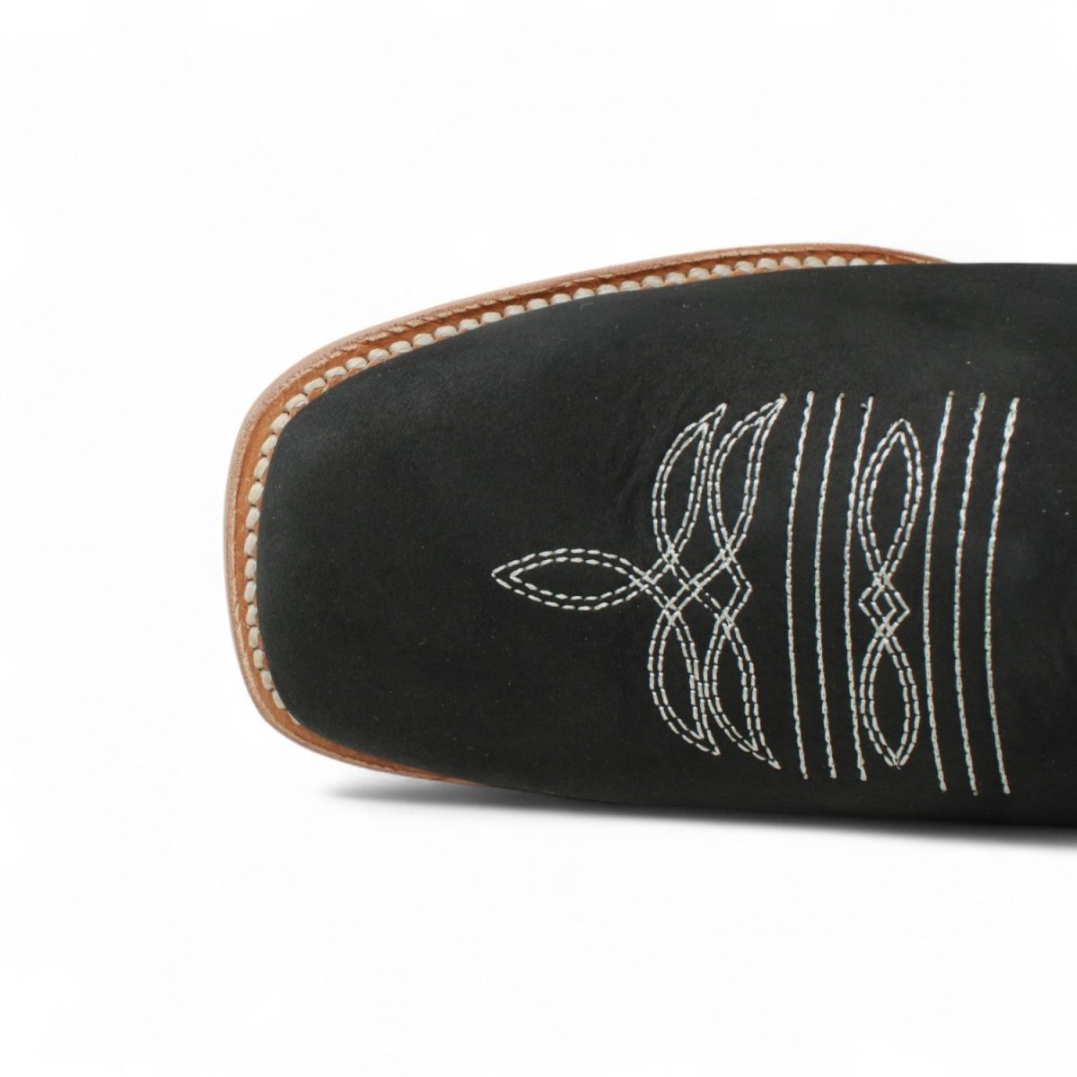 Women's Genuine Leather Square Toe Boots - Black - La Carreta