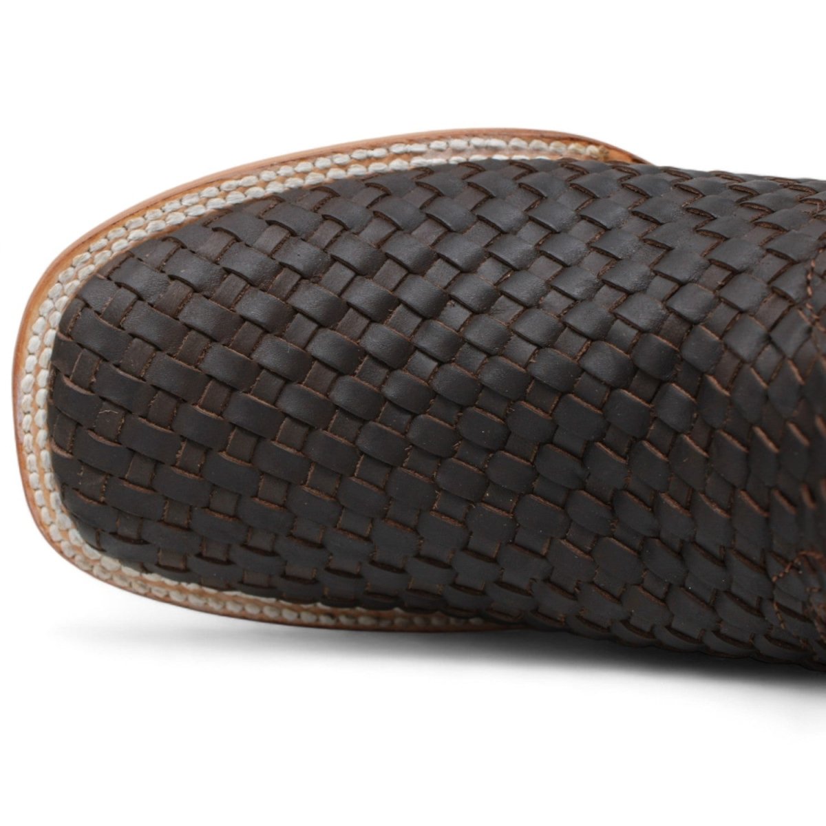 Women's Petatillo Leather Square Toe Boots Chocolate Brown - A&A Boots