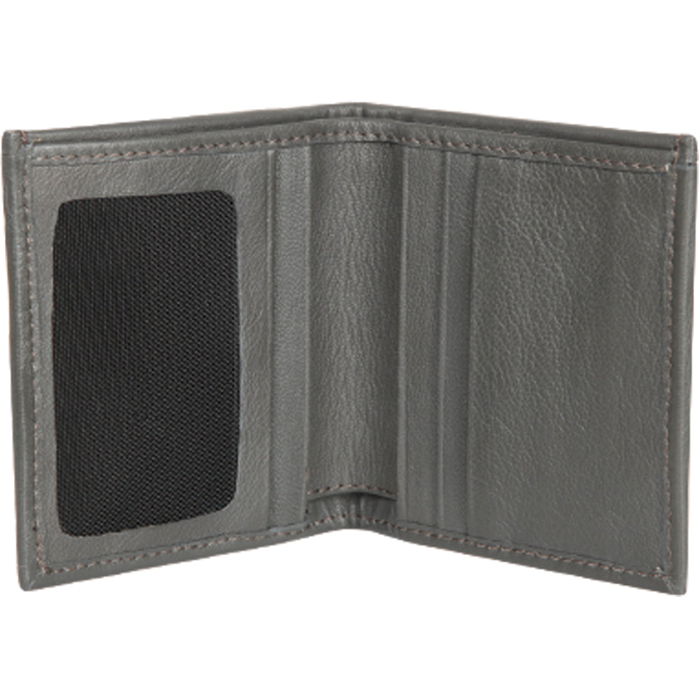 Genuine Leather and Caiman Skin Wallet, Gray Color - Los Altos Boots
