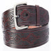Aztec Embossed Oil Tan Leather Belt Brown - Cinto de Piel IMP-10323 - ImporMexico