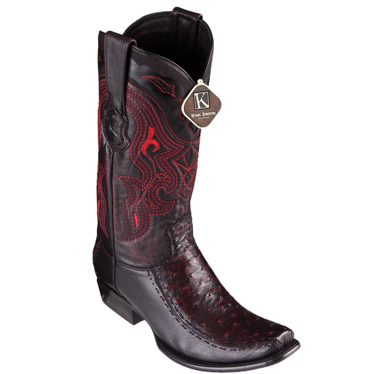 Bota Avestruz Original Dubai Tejida KE-479F0318 - King Exotic