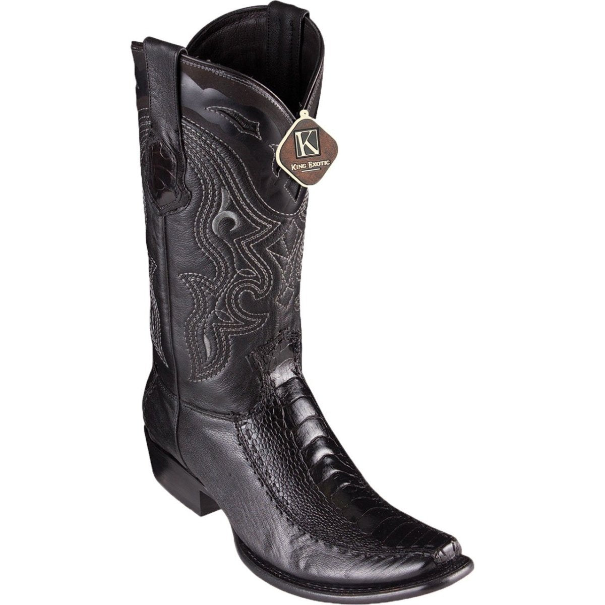 Bota Avestruz Pata Punta Dubai KE-479F0505 - King Exotic Boots