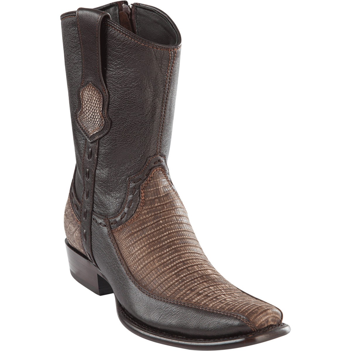 Botas de Armadillo Original Punta Recortada Color Negro - Wild West Boots