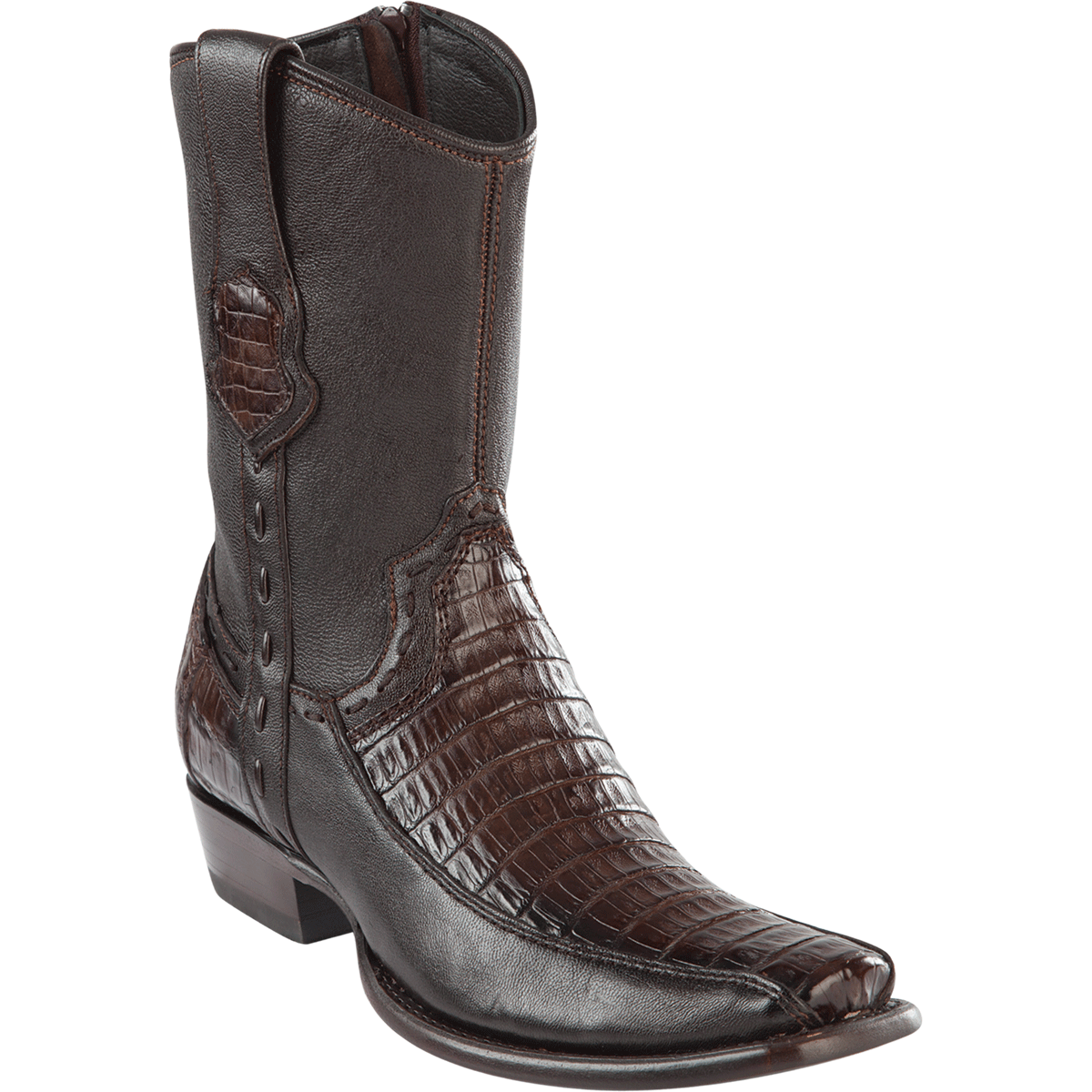 Botas de Armadillo Original Punta Dubai Cuadrada Color Cafe Difuminado - Wild West Boots main image 1