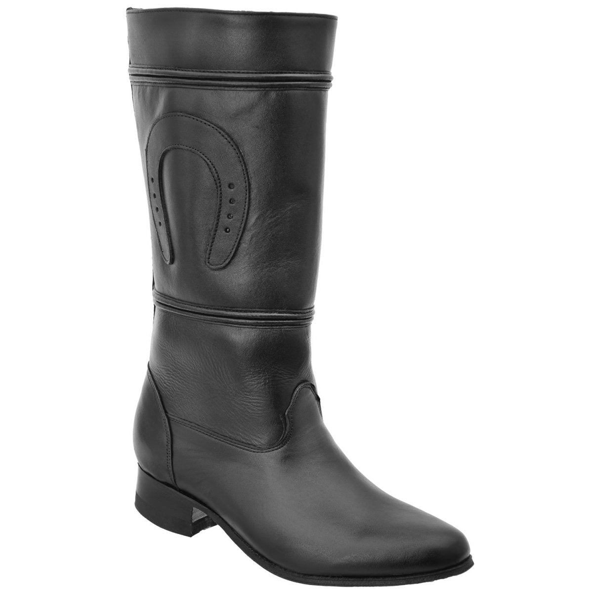 Bota de Piel Escaramuza Negro WD-512 - White Diamons Boots