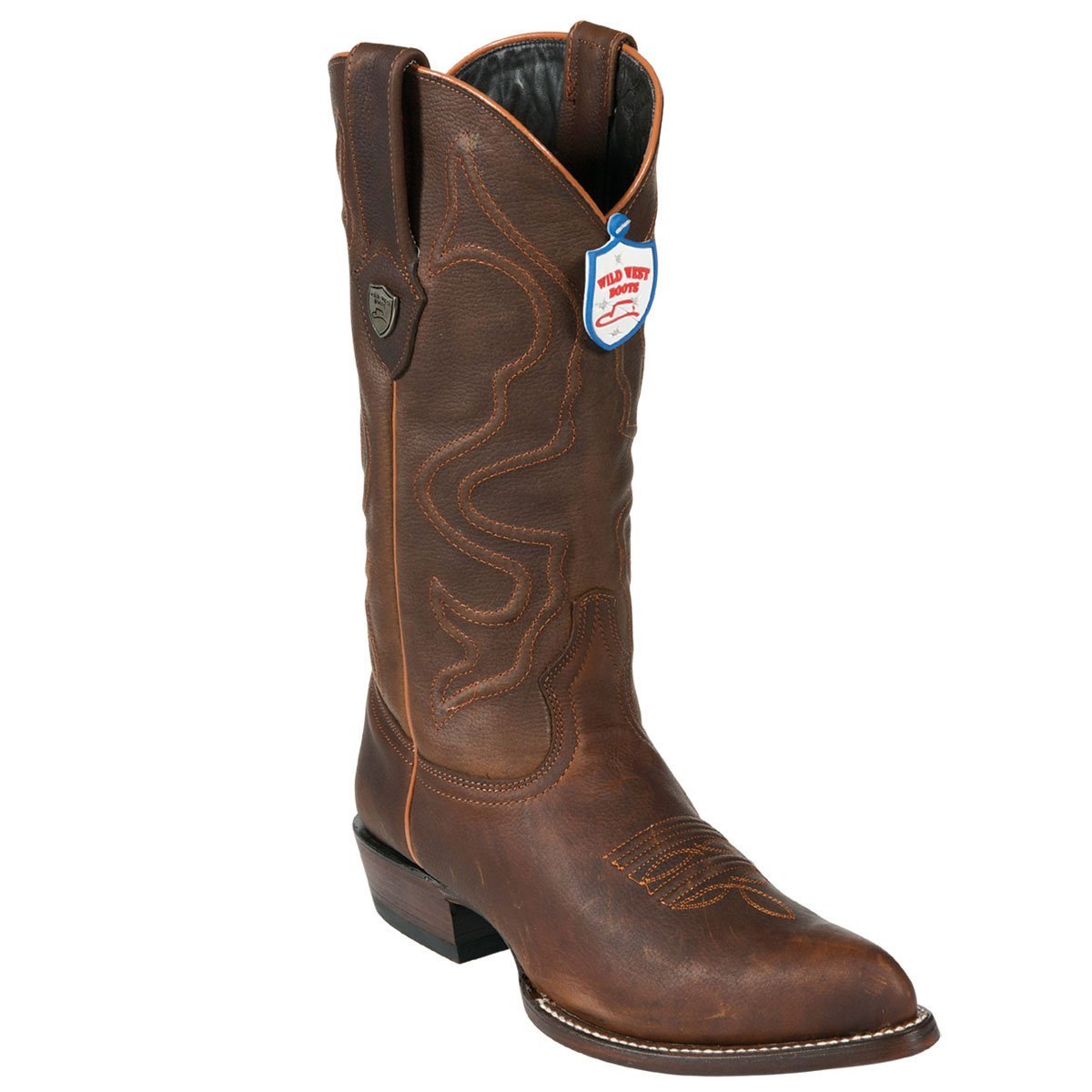 Botas de Alce Original Horma Puntal Color Cafe - Wild West Boots main image 1