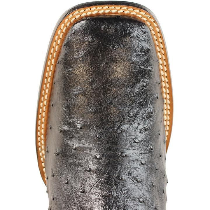 Bota Piel Avestruz Horma Ancha KE-48220305 - King Exotic