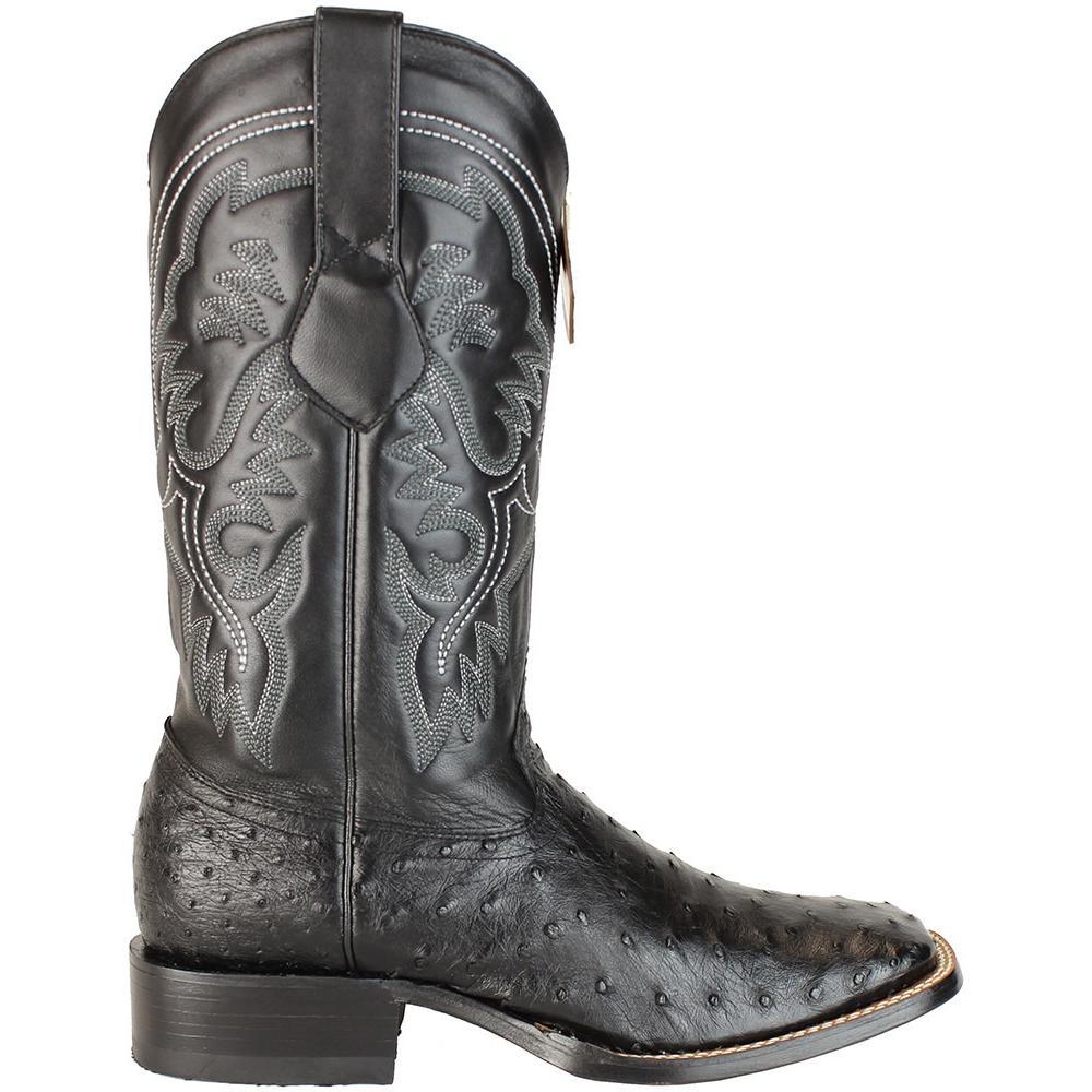 Bota Piel Avestruz Horma Ancha KE-48220305 - King Exotic